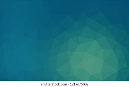Light Blue, Green vector polygonal template. A completely new color illustration in a vague style. Brand new style for your business design.