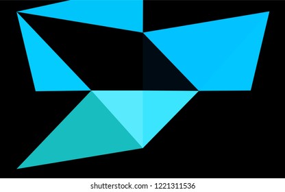 Light Blue, Green vector polygonal template. A vague abstract illustration with gradient. A completely new template for your business design.