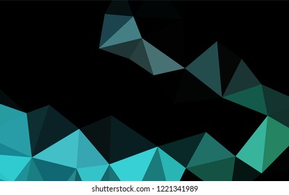 Light Blue, Green vector polygonal background. Colorful illustration in abstract style with gradient. The polygonal design can be used for your web site.