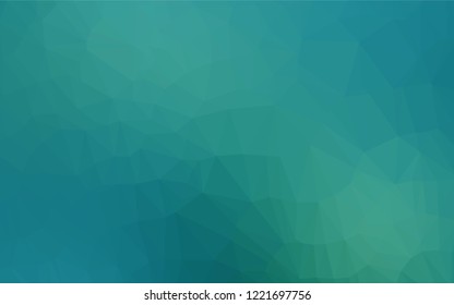 Light Blue, Green vector polygonal background. Colorful abstract illustration with gradient. The template can be used as a background for cell phones.