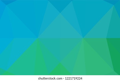 Light Blue, Green vector polygonal template. Colorful abstract illustration with gradient. The completely new template can be used for your brand book.