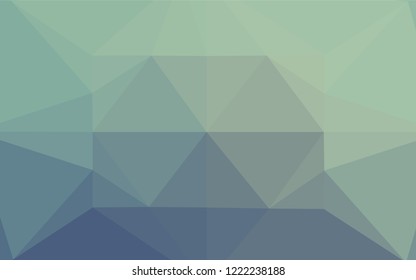 Light Blue, Green vector polygonal pattern. A sample with polygonal shapes. The polygonal design can be used for your web site.