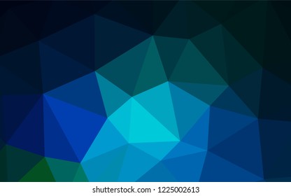 Light Blue, Green vector polygonal background. Geometric illustration in Origami style with gradient.  Best triangular design for your business.