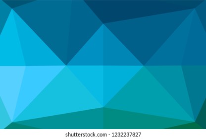 Light Blue, Green vector polygonal pattern. A sample with polygonal shapes. Brand new design for your business.