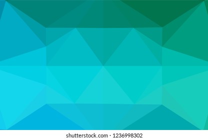 Light Blue, Green vector polygonal background. Colorful abstract illustration with gradient. A completely new template for your business design.
