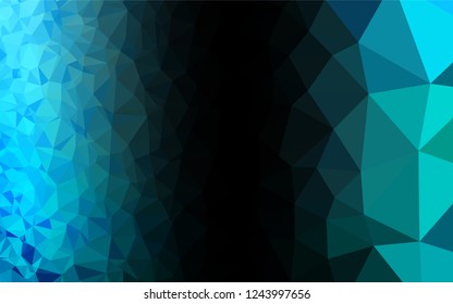 Light Blue, Green vector polygonal pattern. Glitter abstract illustration with an elegant design. A completely new design for your business.