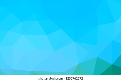 Light Blue, Green vector polygonal template. Creative illustration in halftone style with gradient. The completely new template can be used for your brand book.