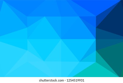 Light Blue, Green vector polygonal background. Shining colored illustration in a Brand new style. The elegant pattern can be used as part of a brand book.