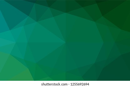Light Blue, Green vector polygonal background. An elegant bright illustration with gradient. Triangular pattern for your business design.