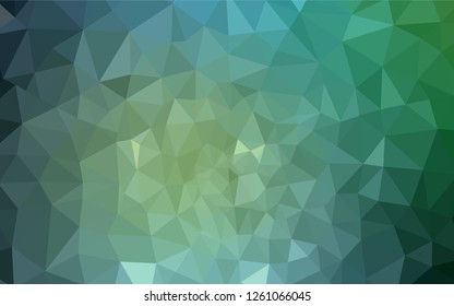 Light Blue, Green vector polygonal template. Polygonal abstract illustration with gradient. Polygonal design for your web site.