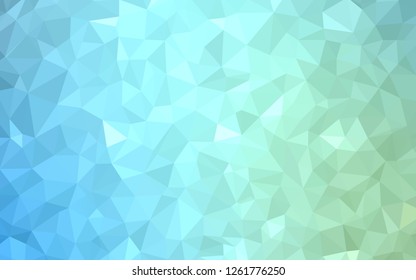 Light Blue, Green vector polygonal pattern. Colorful illustration in abstract style with triangles. Brand new design for your business.