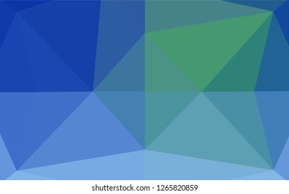 Light Blue, Green vector polygonal template. Shining colored illustration in a Brand new style. A completely new template for your business design.