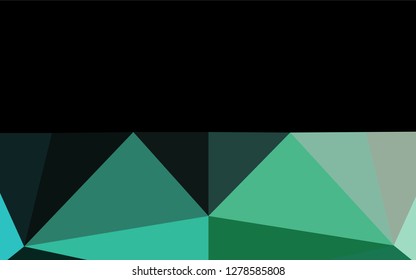 Light Blue, Green vector polygonal background. Colorful abstract illustration with gradient. The best triangular design for your business.