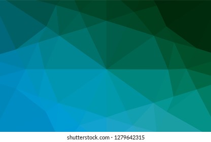 Light Blue, Green vector polygonal background. Glitter abstract illustration with an elegant design. The completely new template can be used for your brand book.