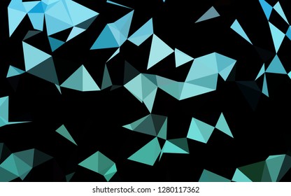Light Blue, Green vector polygonal background. Shining colored illustration in a Brand new style. Template for a cell phone background.