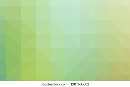 Light Blue, Green vector polygonal template. Creative geometric illustration in Origami style with gradient. Template for cell phone's backgrounds.