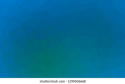Light Blue, Green vector polygonal pattern. A sample with polygonal shapes. Completely new template for your business design.
