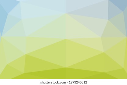 Light Blue, Green vector polygonal background. Brand new colorful illustration in with gradient. The best triangular design for your business.