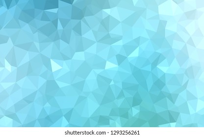 Light Blue, Green vector polygonal background. Shining colorful illustration with triangles. Polygonal design for your web site.