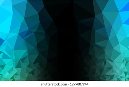 Light Blue, Green vector polygonal template. Glitter abstract illustration with an elegant design. A completely new template for your business design.