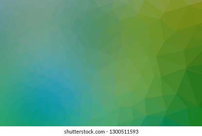 Light Blue, Green vector polygonal template. Brand new colorful illustration in with gradient. Brand new style for your business design.