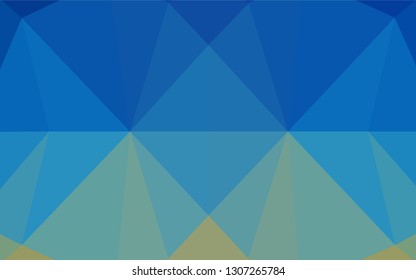 Light Blue, Green vector polygonal pattern. Geometric illustration in Origami style with gradient.  Brand new style for your business design.