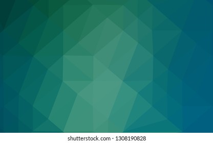 Light Blue, Green vector polygonal pattern. Shining colored illustration in a Brand new style. Elegant pattern for a brand book.