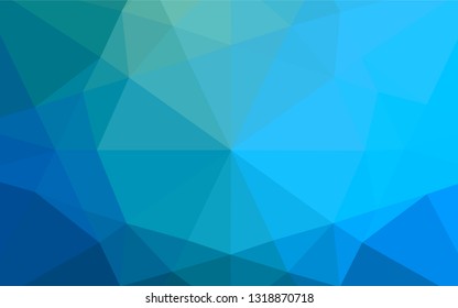Light Blue, Green vector polygonal background. A completely new color illustration in a vague style. A new texture for your design.