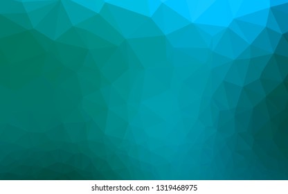 Light Blue, Green vector polygonal background. Colorful abstract illustration with gradient. Textured pattern for background.