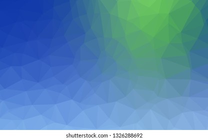 Light Blue, Green vector polygonal background. An elegant bright illustration with gradient. Brand new design for your business.