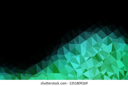 Light Blue, Green vector polygonal pattern. Glitter abstract illustration with an elegant design. Brand new style for your business design.