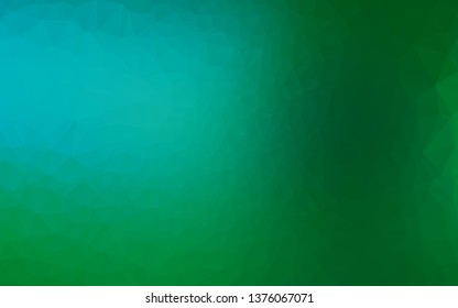 Light Blue, Green vector polygonal background. Colorful illustration in abstract style with gradient. Brand new design for your business.