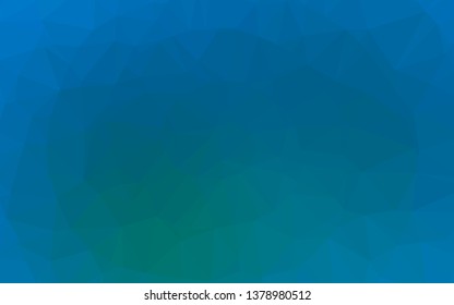 Light Blue, Green vector polygonal pattern. An elegant bright illustration with gradient. Polygonal design for your web site.