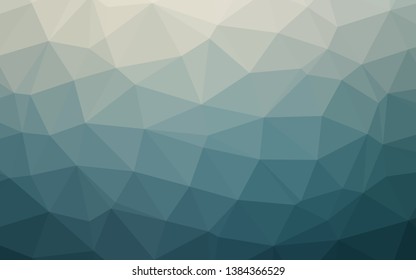 Light Blue, Green vector polygonal template. An elegant bright illustration with gradient. Triangular pattern for your business design.