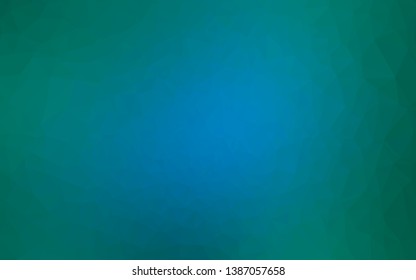 Light Blue, Green vector polygonal template. Brand new colorful illustration in with gradient. The best triangular design for your business.