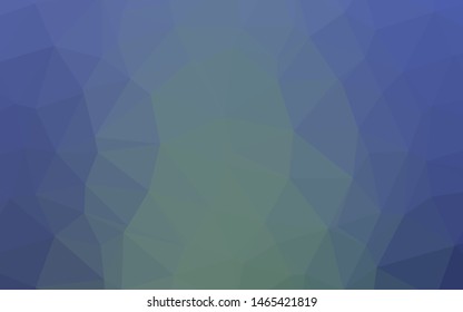 Light Blue, Green vector polygonal background. An elegant bright illustration with gradient. The best triangular design for your business.