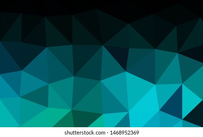 Light Blue, Green vector polygonal pattern. Colorful illustration in abstract style with gradient. Elegant pattern for a brand book.