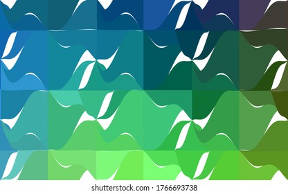 Light Blue, Green vector polygonal illustration, which consist of triangles. Triangular pattern for your business design. Geometric background in Origami style with gradient.