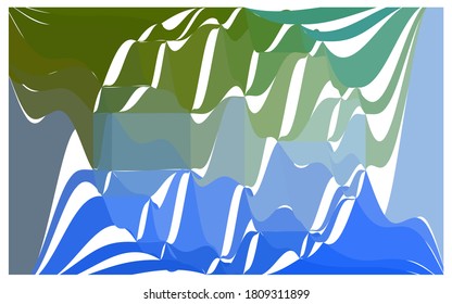Hellblau, Grüne, polygonale Vektorgrafik, die aus Dreiecken mit einem Stein in der Mitte besteht. Dreieckiges Design eines riesigen Diamanten für Ihr Unternehmen. Kreativer geometrischer Hintergrund von Edelsteinen.