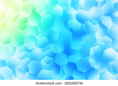 Light Blue, Green vector polygonal template. Colorful illustration in polygonal style with gradient. Template for cell phone's backgrounds.