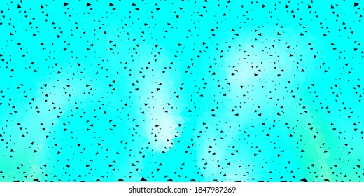 Light blue, green vector polygonal pattern. Modern abstract illustration with polygonal triangles. Wallpaper for your web apps.