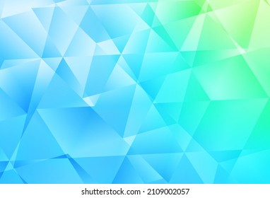 Light Blue, Green vector polygonal pattern. Polygonal abstract illustration with gradient. Brand new style for your business design.