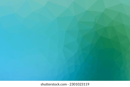 Light Blue, Green vector polygonal template. An elegant bright illustration with gradient. Elegant pattern for a brand book.