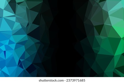 Light Blue, Green vector polygonal template. A sample with polygonal shapes. Completely new design for your business.