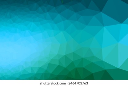 Light Blue, Green vector polygonal background. Brand new colored illustration in blurry style with gradient. Brand new style for your business design.