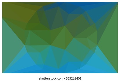 Light Blue Green vector polygonal illustration, which consist of triangles with a gemstone in center. Triangular design of a huge diamond for your business. Creative geometric background of gems.