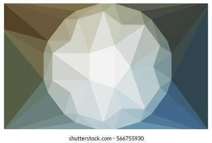Light Blue Green vector polygonal illustration, which consist of triangles with a gemstone in center. Triangular design of a huge diamond for your business. Creative geometric background of gems.