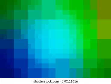 Light Blue, Green vector polygonal illustration, which consist of rectangles. Rectangular design for your business. Creative geometric background in Origami style with gradient