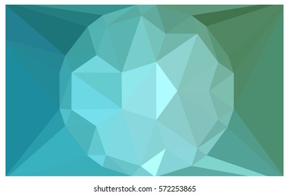 Light Blue, Green vector polygonal illustration, which consist of triangles with a gemstone in center. Triangular design of a huge diamond for your business. Creative geometric background of gems.
