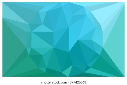 Light Blue, Green vector polygonal illustration, which consist of triangles with a gemstone in center. Triangular design of a huge diamond for your business. Creative geometric background of gems.